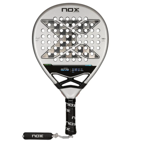 Pala Padel Nox AT10 Genius 18K By Agustin Tapia (360-375gr) 2024 + Funda + Overgrip