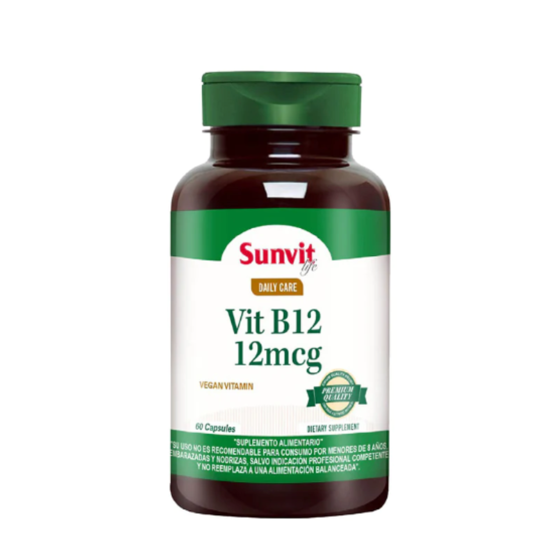 Vitamina B12 12 mcg Sunvit (60 caps)