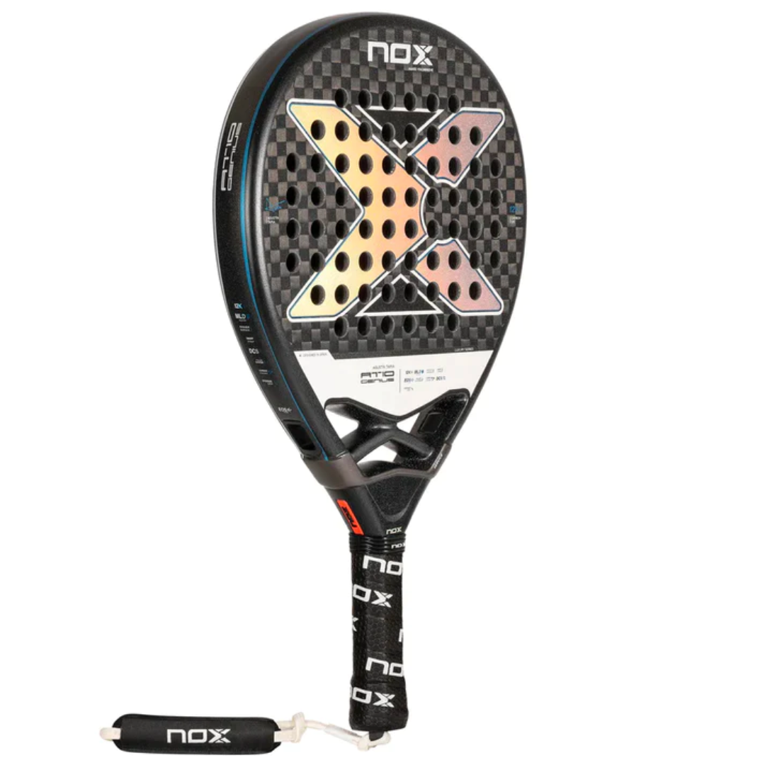 Pala Padel Nox AT10 Genius 12K By Agustin Tapia (360-375gr) 2024 + Funda + Overgrip