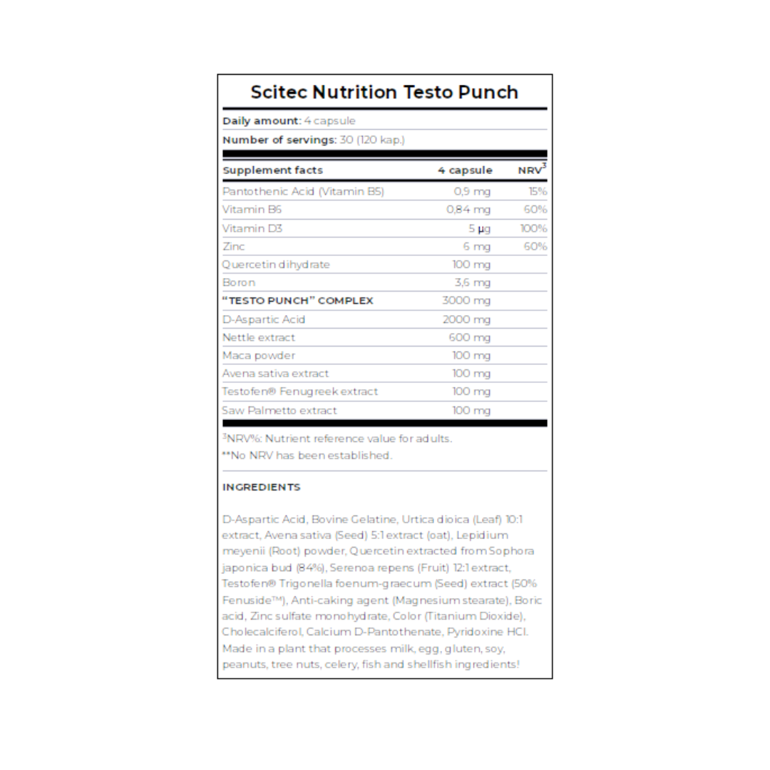Testo Punch Scitec Nutrition