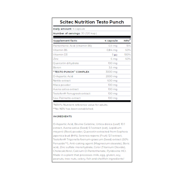Testo Punch Scitec Nutrition