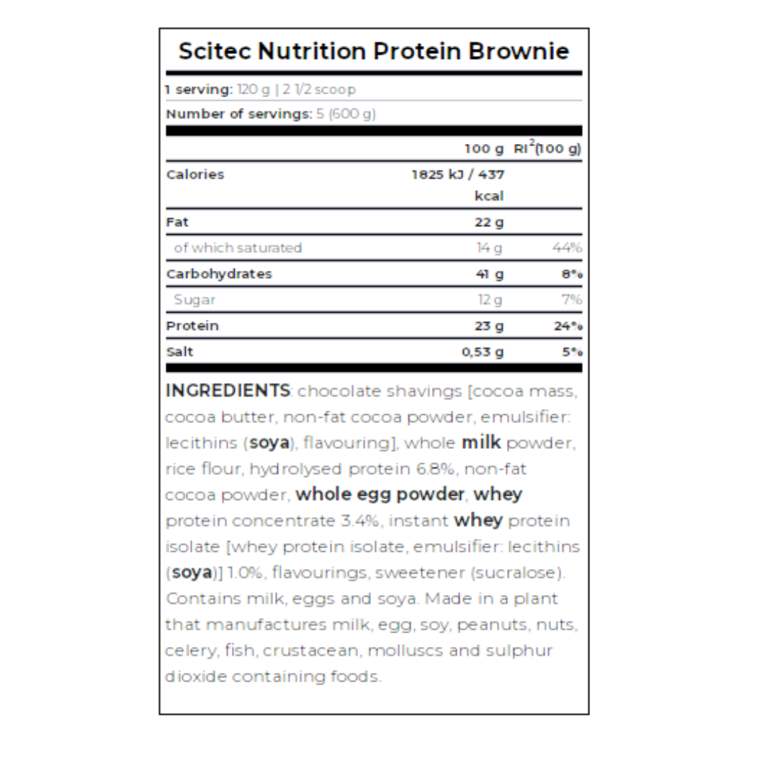 Protein Brownie Chocolate 600 gr