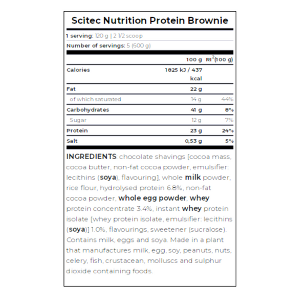 Protein Brownie Chocolate 600 gr